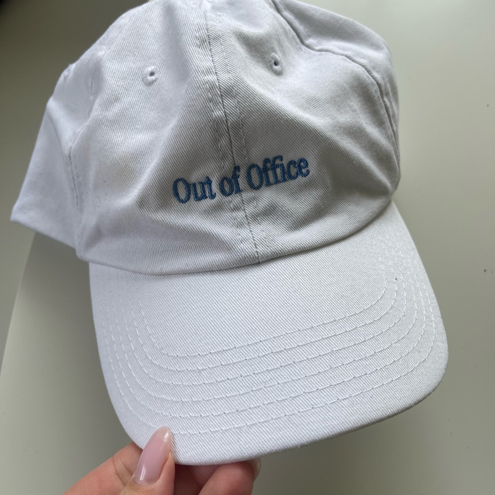 Summer Fridays White 'Out of Office' Cap
